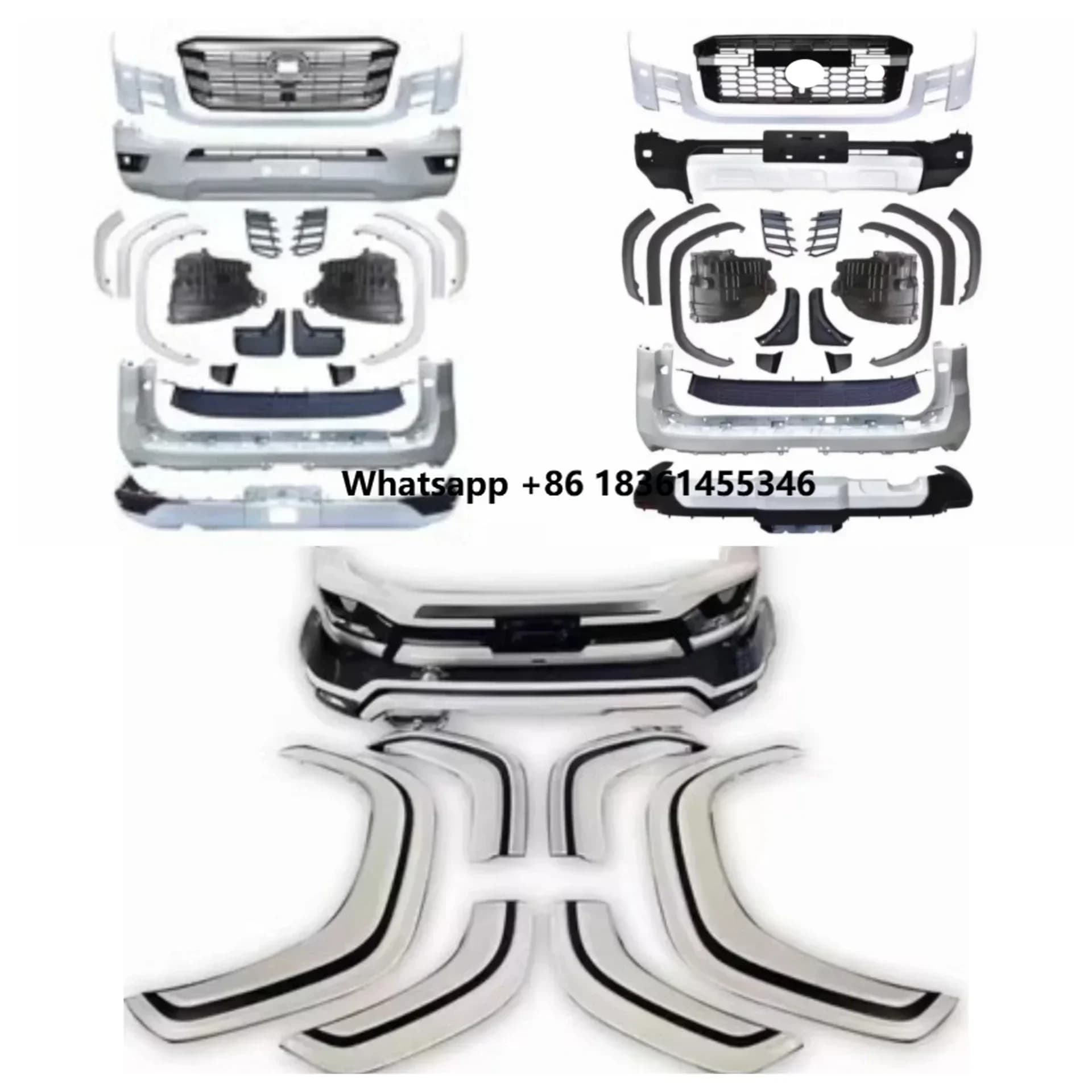 for  Land Cruiser LC300 2022 Wheel Eyebrow Convert New Style Surround Car Accessories Body Kit Front Rear Bumper Grille