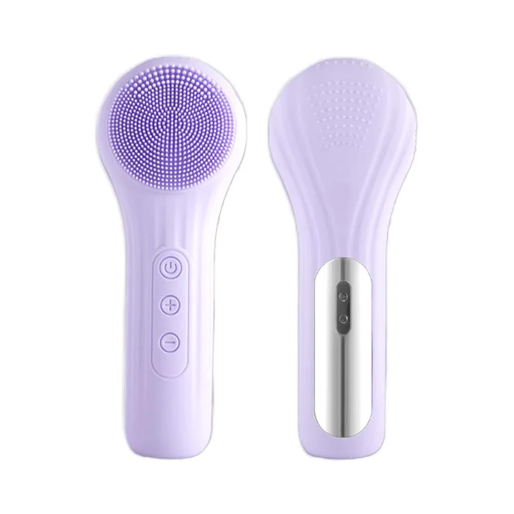 Electric Multifunctional Silicone Face Brush Deep Cleaning Sonic Face Wash Heating Massage Waterproof Household