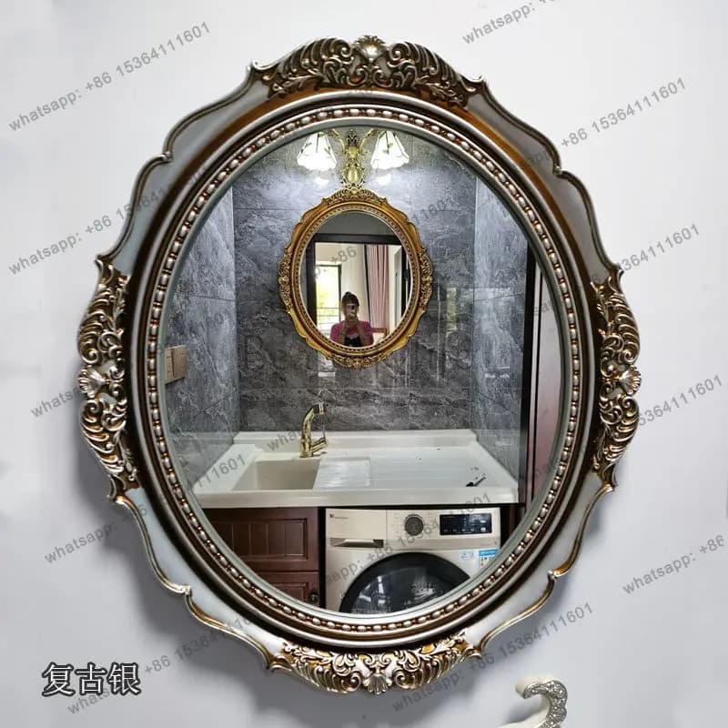 2025 French bathroom mirror American toilet vanity mirror