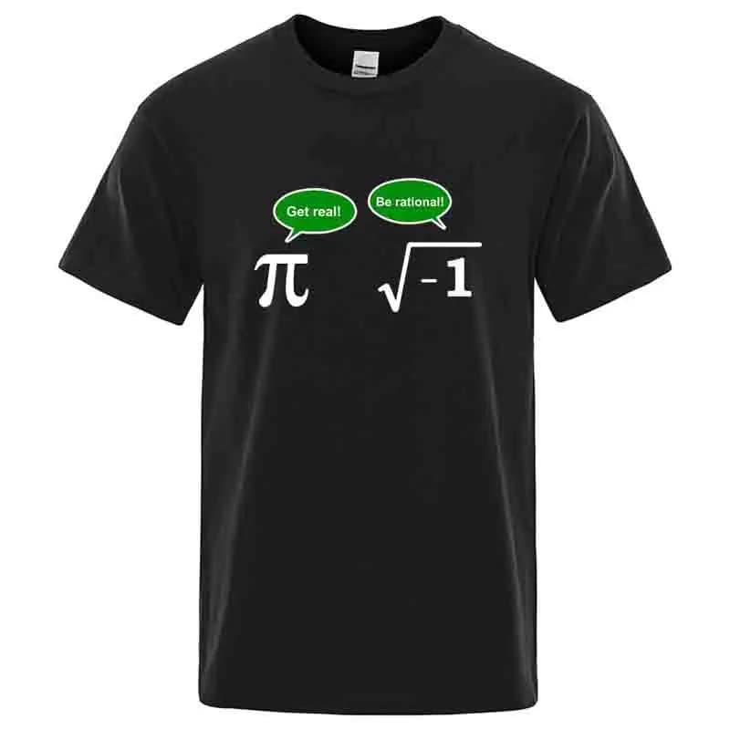 Men's T-shirt High Quality Funny Math Design Printed Loose in Summer Casual O-neck T-shirt for Men Tees Male Tops Comfortable