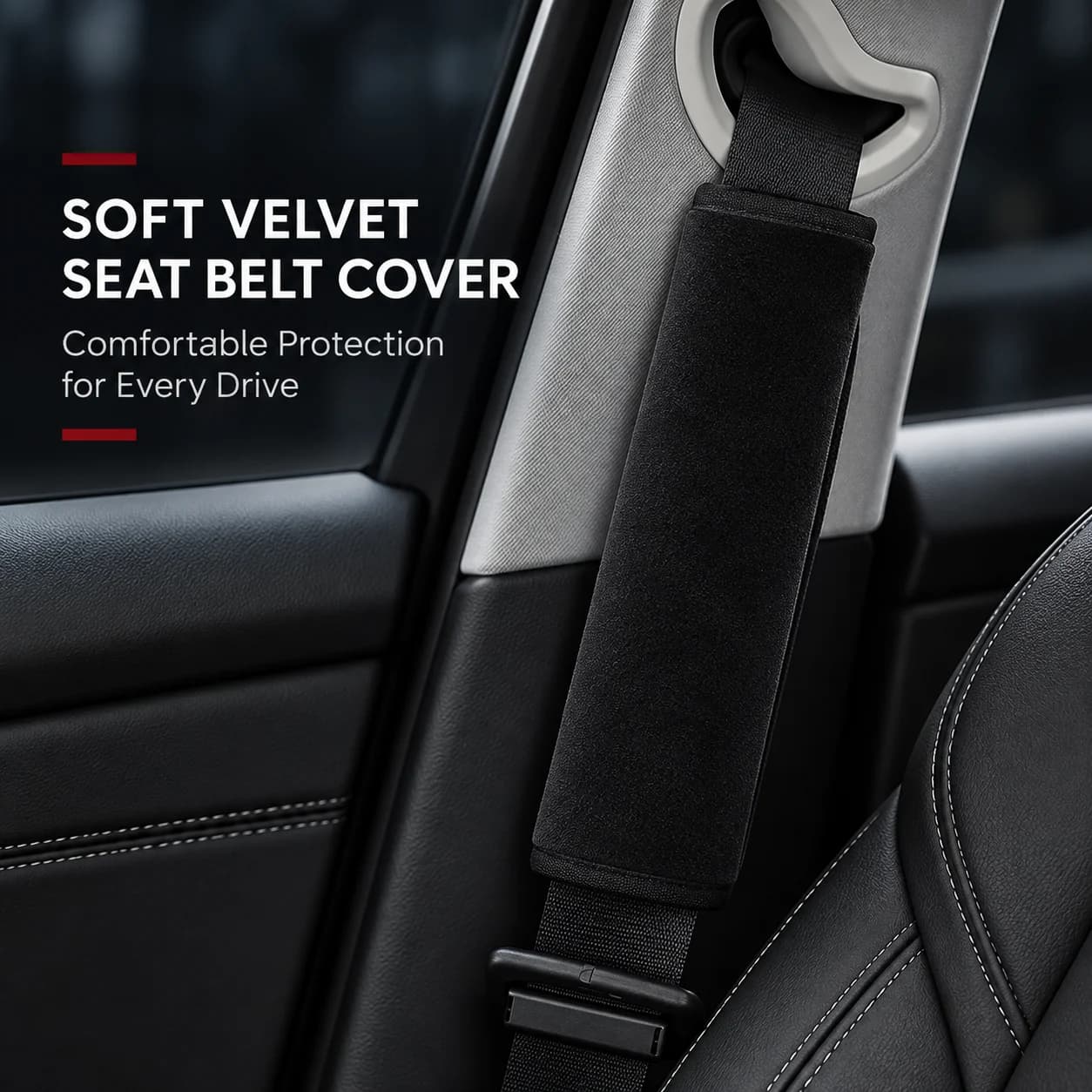 2pcs Car Seat Belt Shoulder Pads Soft Seat Belt Covers for Adults Kids Auto Interior Accessories