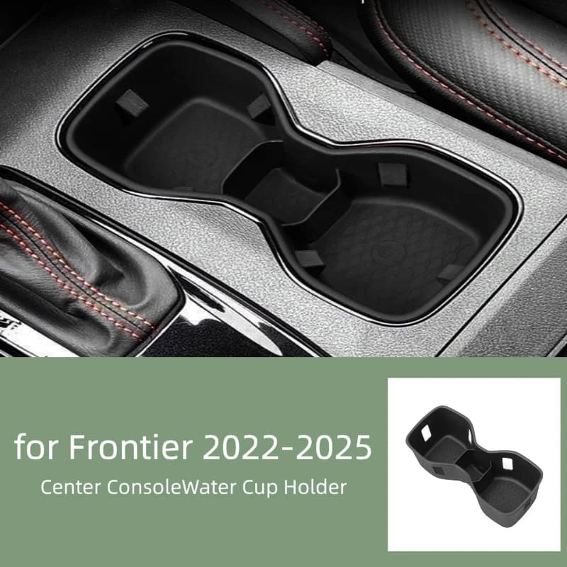 For Nissan Frontier 2022-2025 Cup Holder Shock Absorber - Silicone Anti-Vibration Storage Box