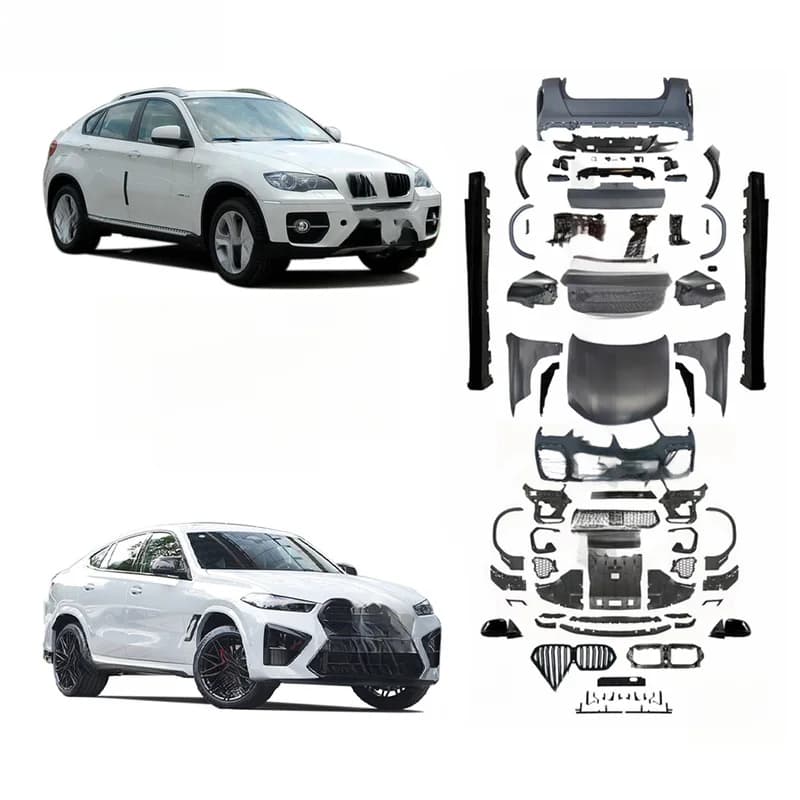 High Quality X6M G06 F96 LCI Style Old To New Upgrade Body Kit Fit For X6 Series E71 2008-2013 Facelift Modification Accessories