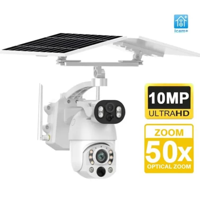 10MP Auto Tracking Dual Lens Security  99X Zoom 4G  Card Motion Detection Night Vision Indoor Use Solar Powered NVR