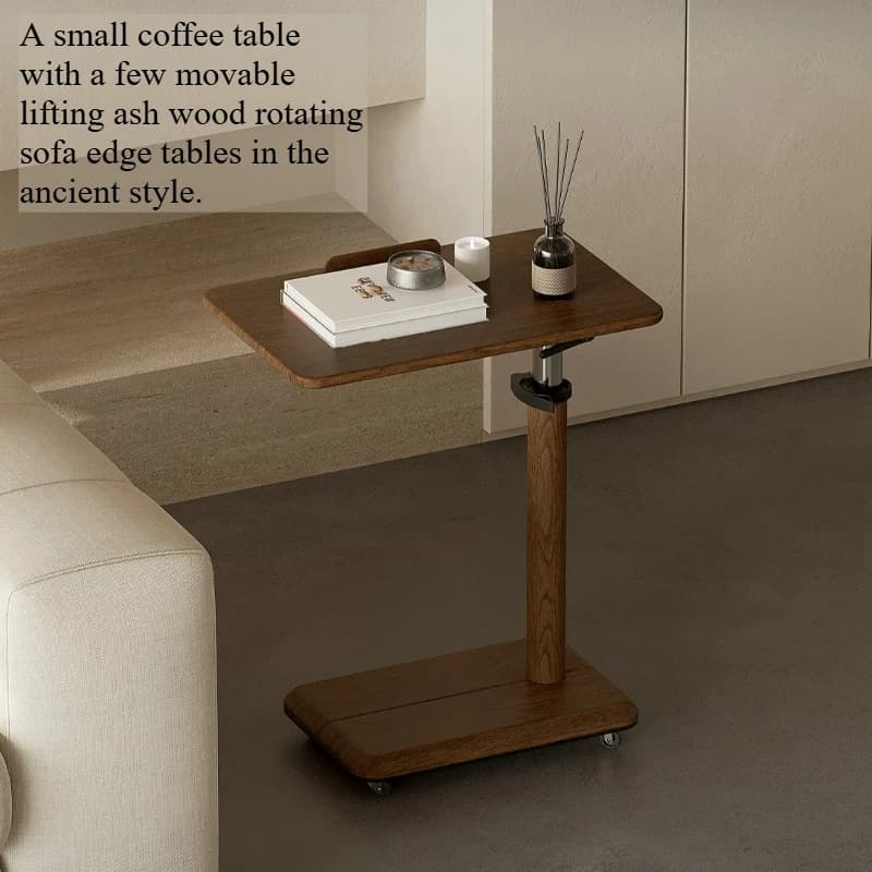 Corner Low Coffee Table Small Lifting C Shape Livingroom Coffee Table Sofa Corner Tavolino Da Salotto Moderno Hotel Furniture
