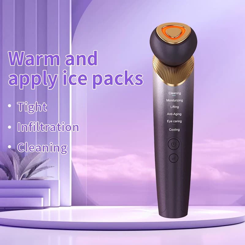 2026 Beauty Face Lifting Massager Device Facial Vibration Photon Skin Rejuvenation Hot Massage Home