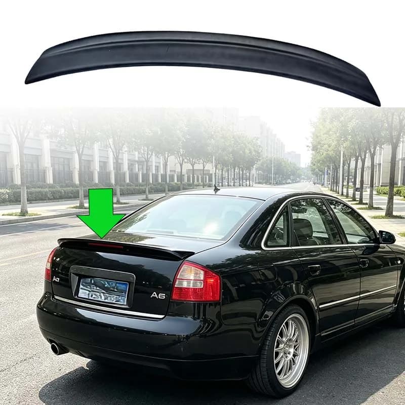 For 1997-2005 Audi A6 C5 Typ 4B 4B2 4B5 Sedan Avant Trunk Lip Spoiler Ducktail Rear Spoiler Upgrade Vintage Classic Car Styling