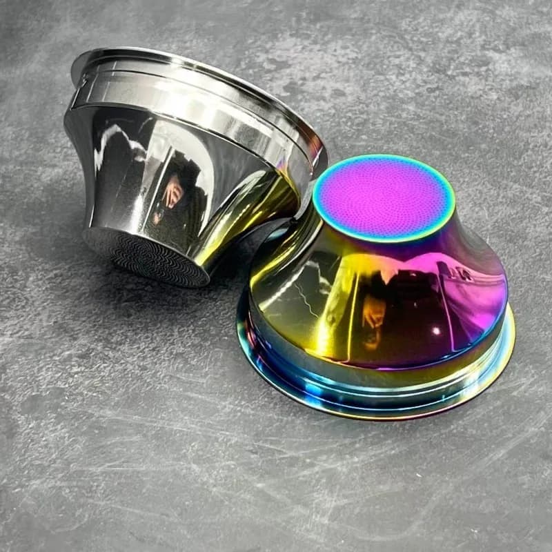 Coffee reducer powder bowl 58-32 mirror CNC powder bowl precision hole 900×0.3 height 38mm