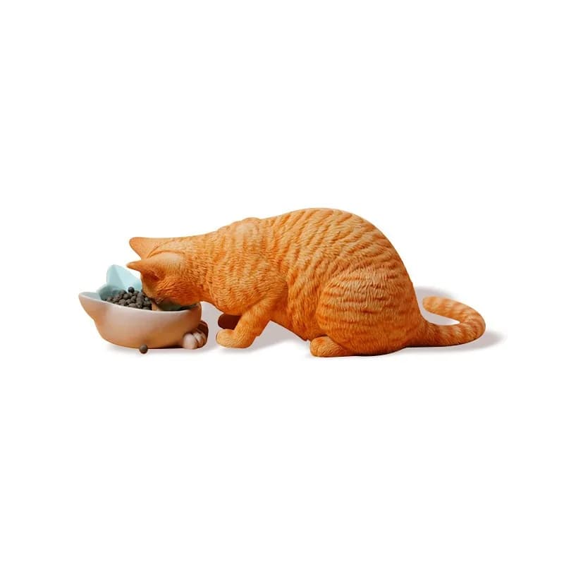 Dry rice cat, simulated animal cute pet cat model figure peripheral scene shooting props