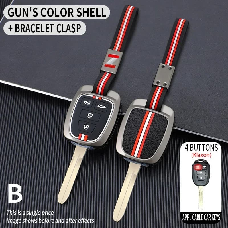 2/3/4 Button for Toyota Corolla Camry Tundra Pruis Highlander RAV4 Tacoma Vios 2012 Car Key Case Keychain Cover Fob Accessories