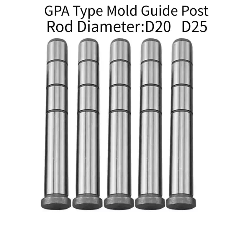 2PCS GPA Type Mold Guide Post Straight Guide Pillar Leader Pin D20 D25 20Cr Stamping Die Accessories