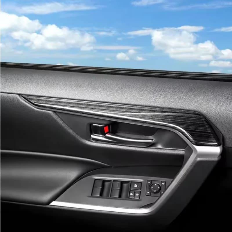 For Toyota RAV4 XA50 2019 2020 2021 2022 2023 RAV 4 Hybrid Stainless Steel Car Door Inner Handles Armrest Trim Cover Accessorie