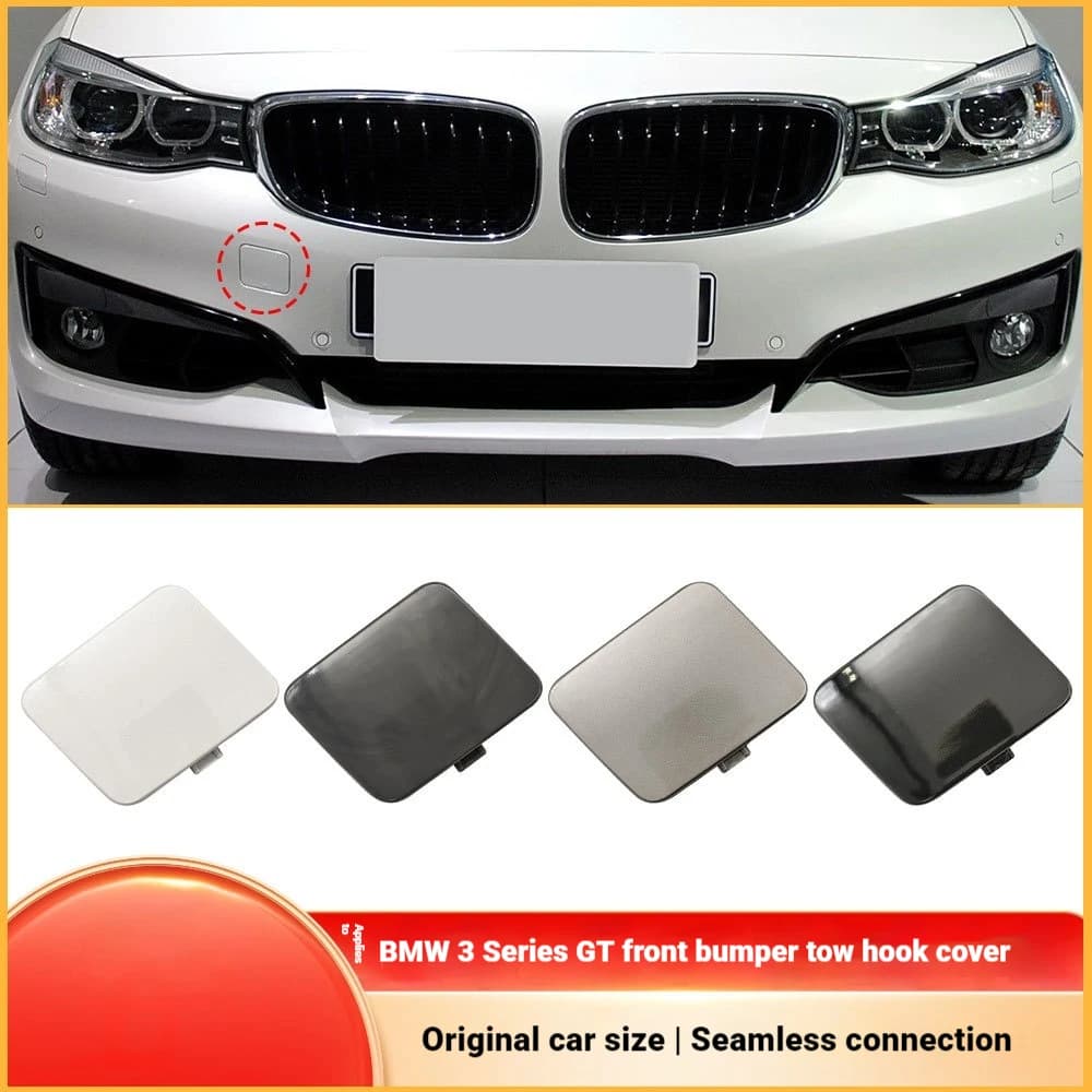 For BMW 3 Series GT Front Bumper Traction Hook Hole Cover F34 Front Bumper Trailer Cover 51117371845