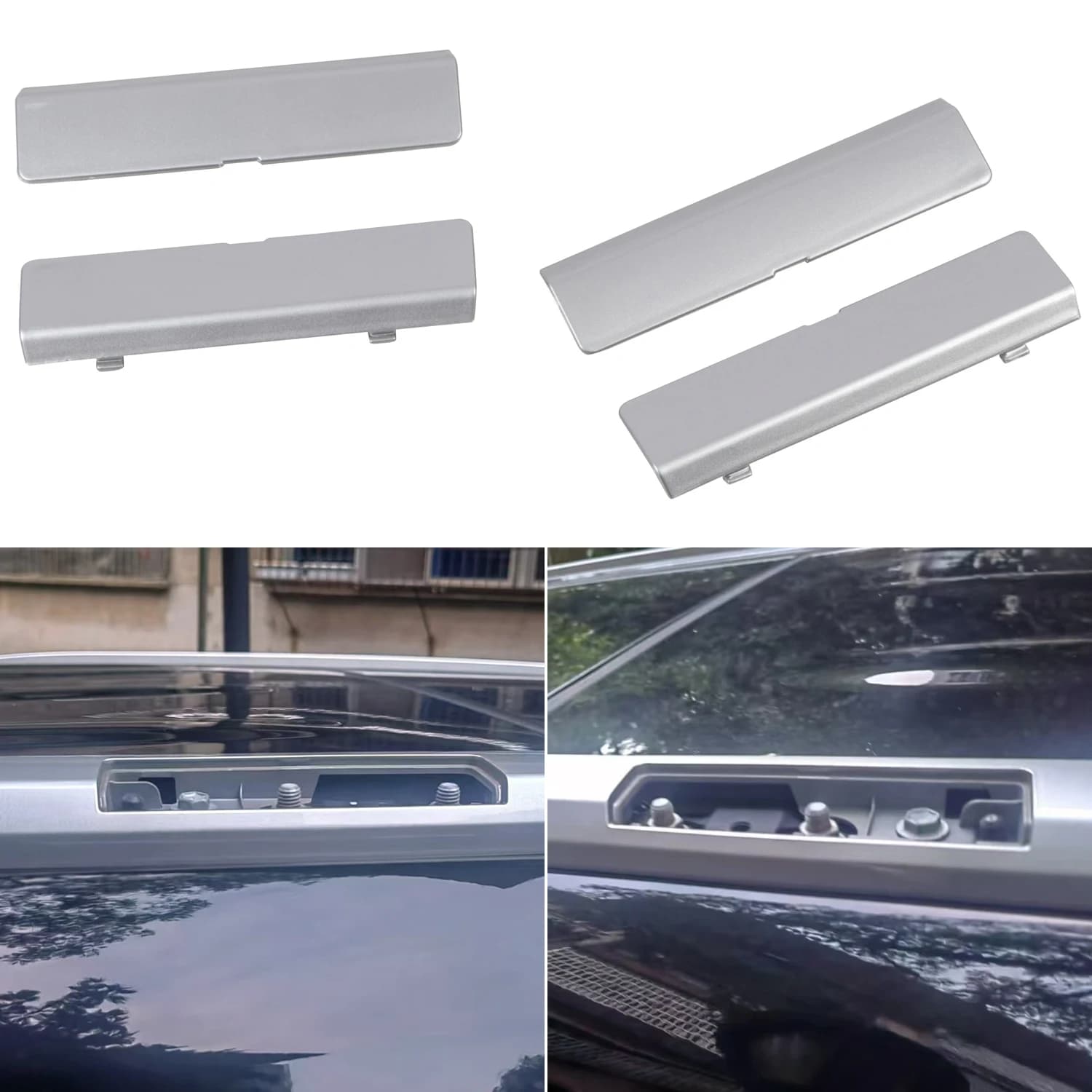 for Toyota Highlander 2020 2021 2022 2023 2024 ABS Roof Rails Racks Cap Cover Shell Roof Side Garnish Lid Car Accessories 4PCS