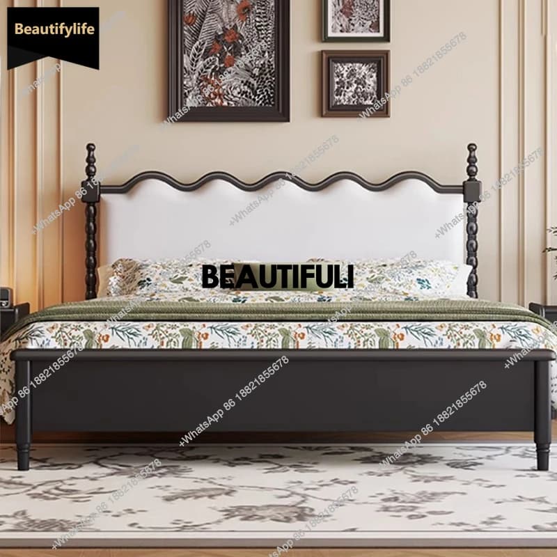 D80 Backrest Velvet Double Bed Storage Luxury Queen Big Hotel King Beds Bedroom Adults Modern White Camas De Dormitorio Furnitur