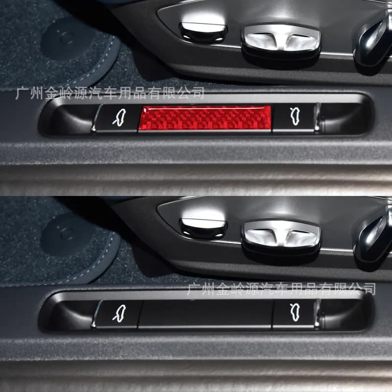 Suitable for 16-22 Porsche 718 car interior modification carbon fiber front and rear trunk decorative stickers