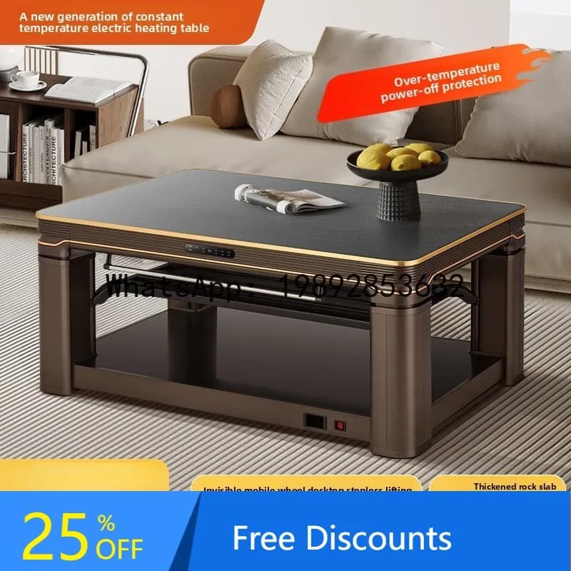 CZ Home Electric Heating Table Smart Remote Control Heating Table Living Room Lifting Electric Heater