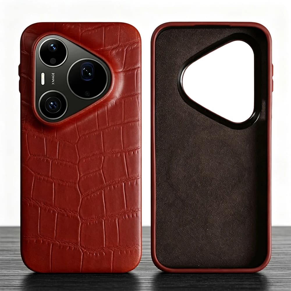 Vintage Real Genuine Leather Phone Case For Huawei Pura 90 Pro Max 80 Ultra Mate 80 RS 70 Pro 60 50 40 30 Back Cover Cases Coque