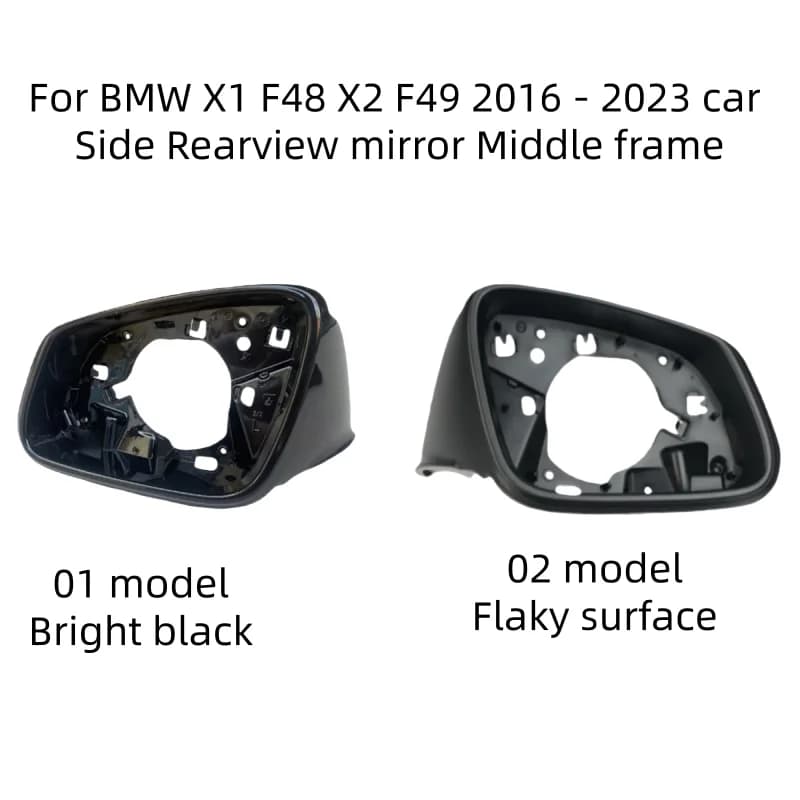 For BMW X1 F48 X2 F49 2016 2017 2018 2019 2020 2021 2022 2023 Car Side Rearview Mirror Turn Signal / Mirror Lens / Frame New