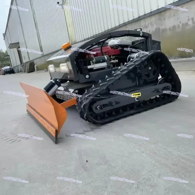 Agriculture  Remote Control Lawn Mower and Robotic Crawler Control Lawn Mower Snow