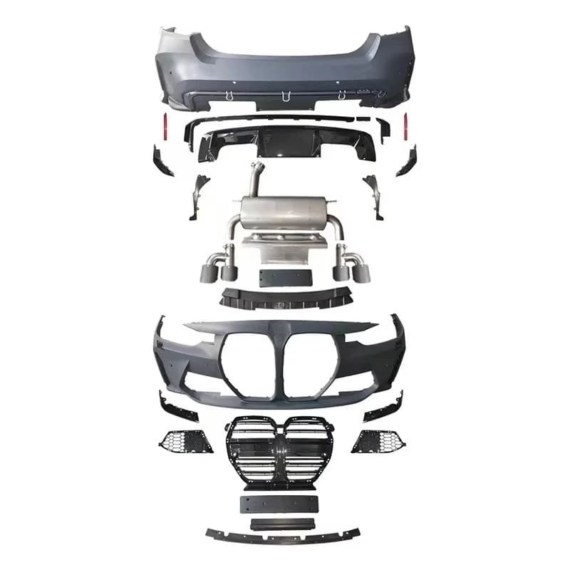 STLF Suitable for 12-19 BMWs 3 Series F30 F35 Modification and Upgrade G80 Front Bumper, Rear Bumper Wide Body Surround