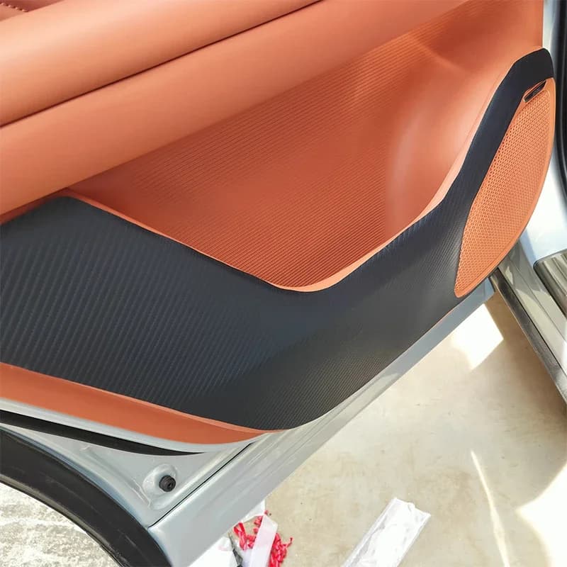 For GAC AION V 2024 2025 2026 PU Leather Car Door Anti Kick Pad Protection Stickers Cover Protector Trim Film Auto Accessories