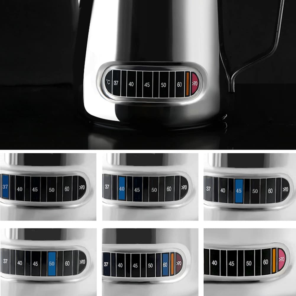 Coffee Cup Color-Changing Thermometer Temperature Measurement Sticker 0-70 Celsius