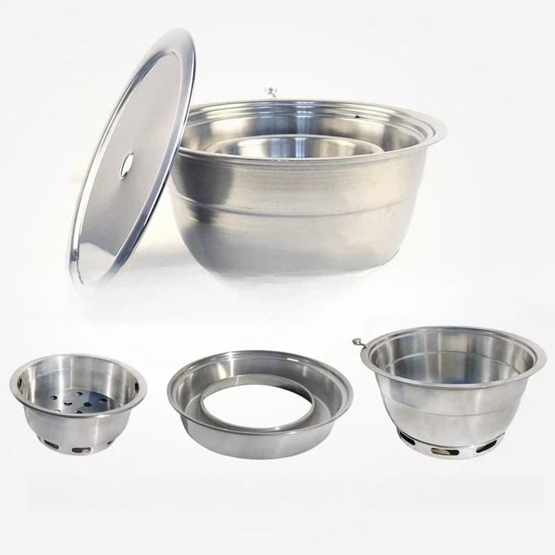 Upper exhaust stainless steel carbon stove