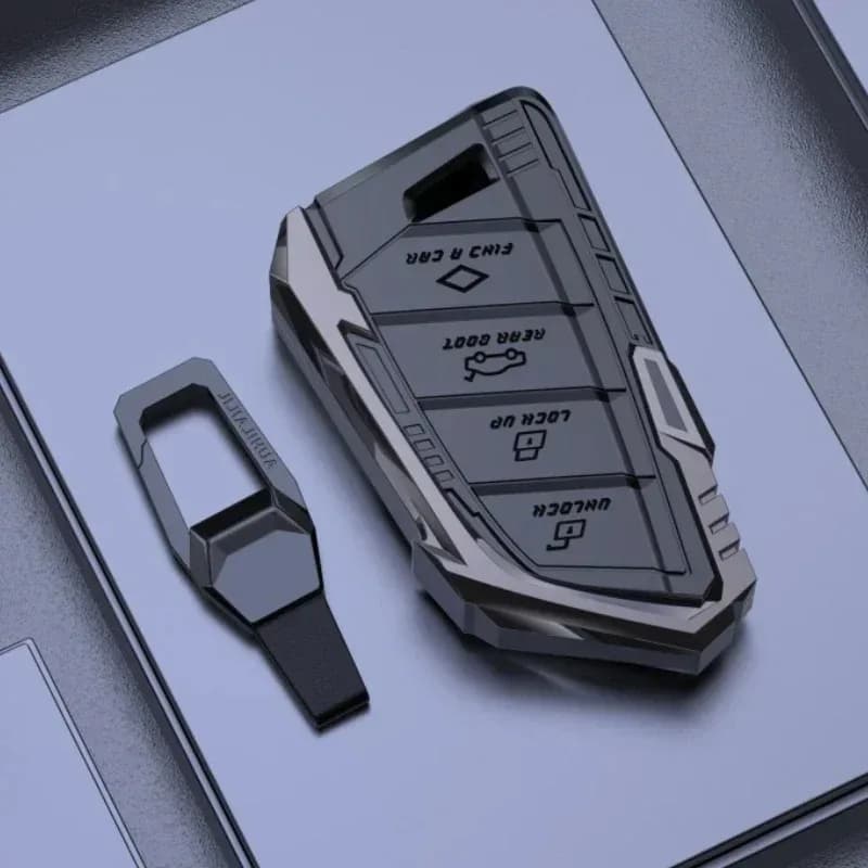 For BMW 3 5 7 Series X1 X3 X4 X5 X6 Zinc Alloy Car Key Protection Shell Cartoon Smart Remote Key Cover Interior Car Accessories