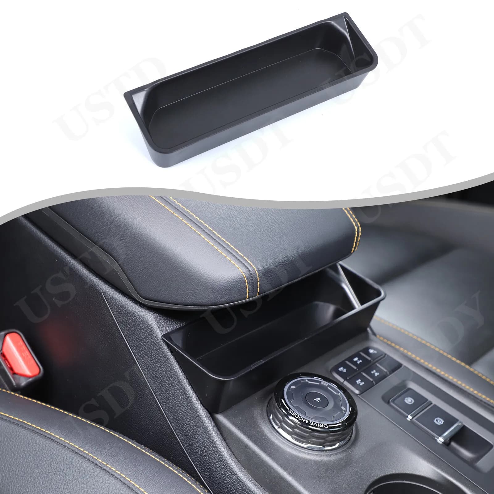Fit for Ford Ranger T9 2024 2025 Console Armrest Box Front Storage Box Organizer Tray