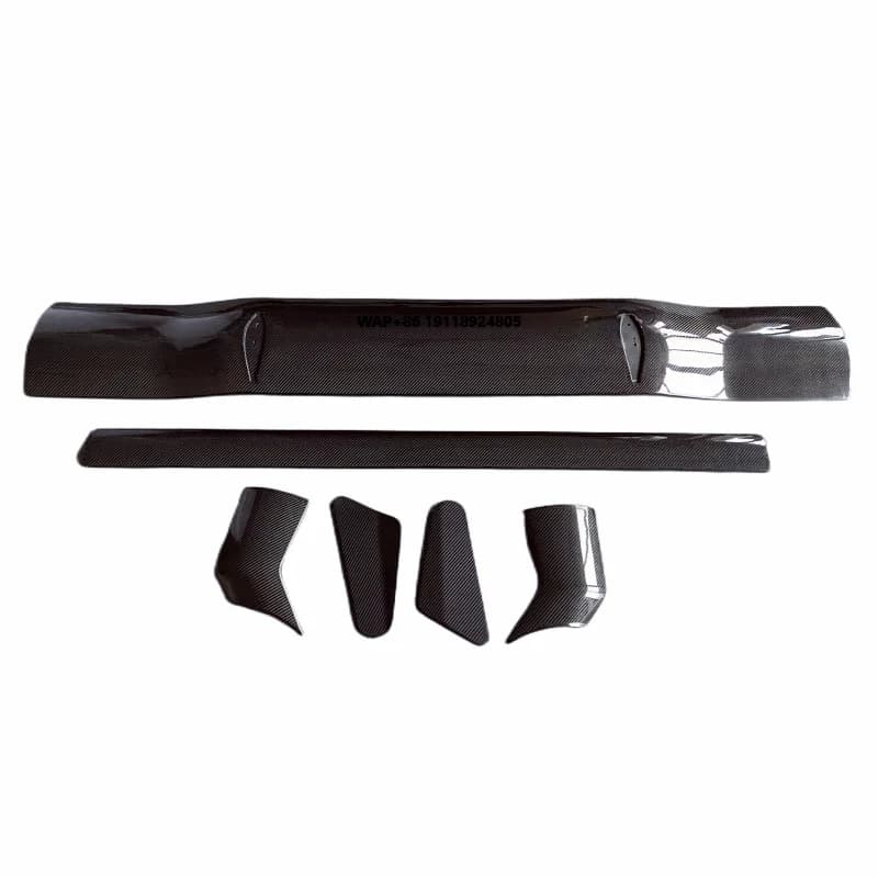 For  812 M Style Carbon Fiber Rear Spoiler Body Kit Front Bumper Rear Bumper Side Skirt Mudguard