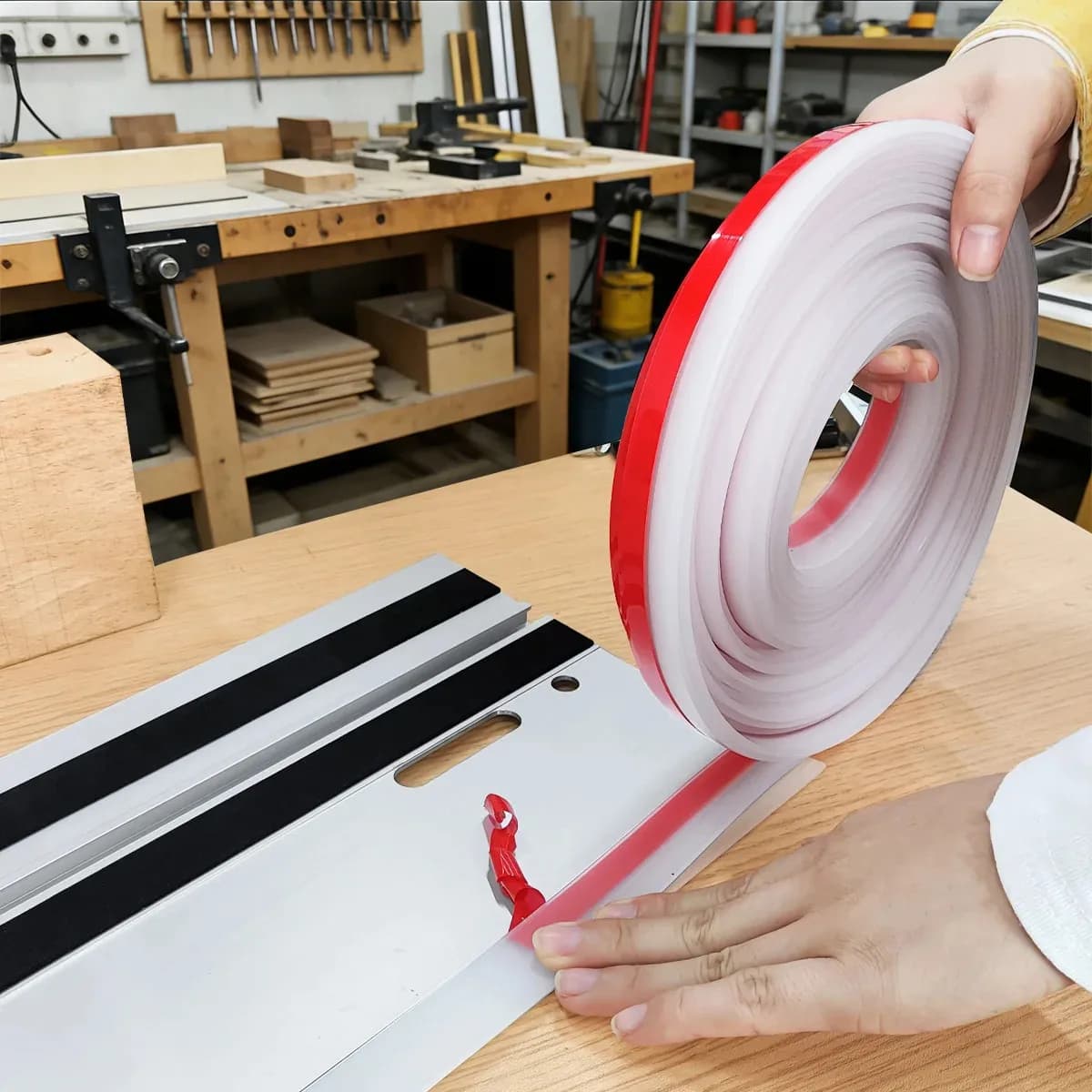Splinter Guard Strip 10M Clear Replacement Splinterguard Durable Track Saw Rails