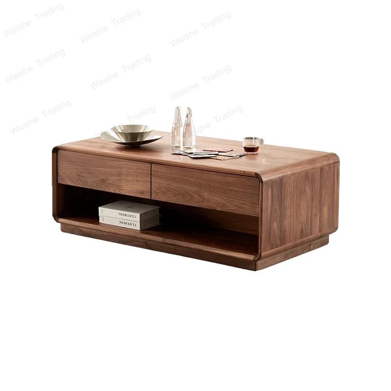 North American black walnut solid wood coffee table modern simple household table Nordic small apartment living room tea table