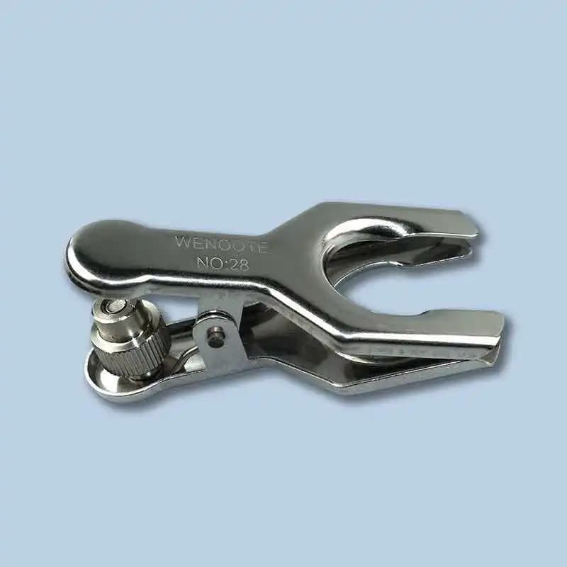 Stainless Steel Glass Instrument Clamp for Glass Tube 503528 Ball Type Cone Type Evaporation Apparatus Clamp Bottle Grinding Cla