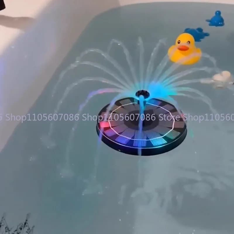 Solar Bathtub Floating with A Glowing Loop Floating Toy