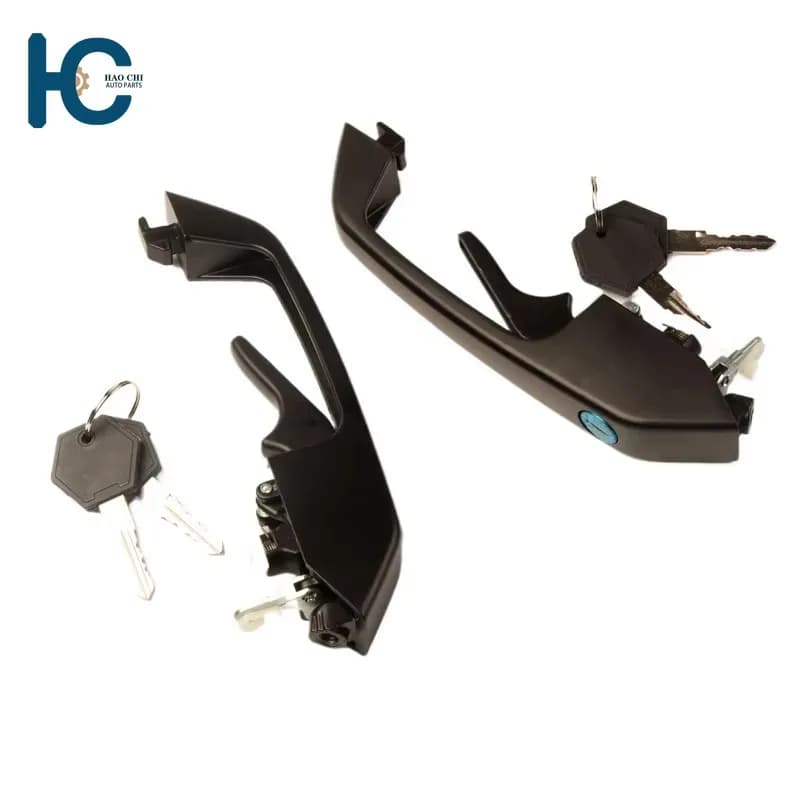 1306975L 1306976R Door Handles ABS Material With Keys For Scania
