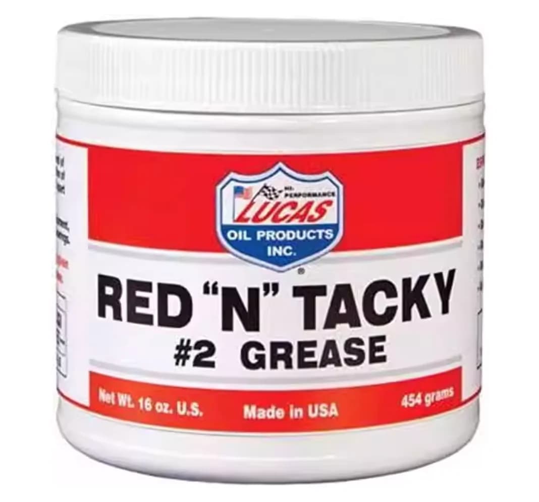 FOR LUCAS OIL 10574 454g (16oz) Red 'N' Tacky Grease for Automotive and Industrial