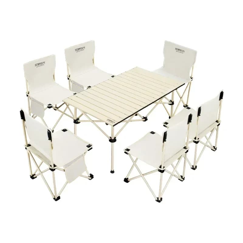 Camping table and chair set Folding portable camping table and chair set Picnic outdoor table and chair equipment