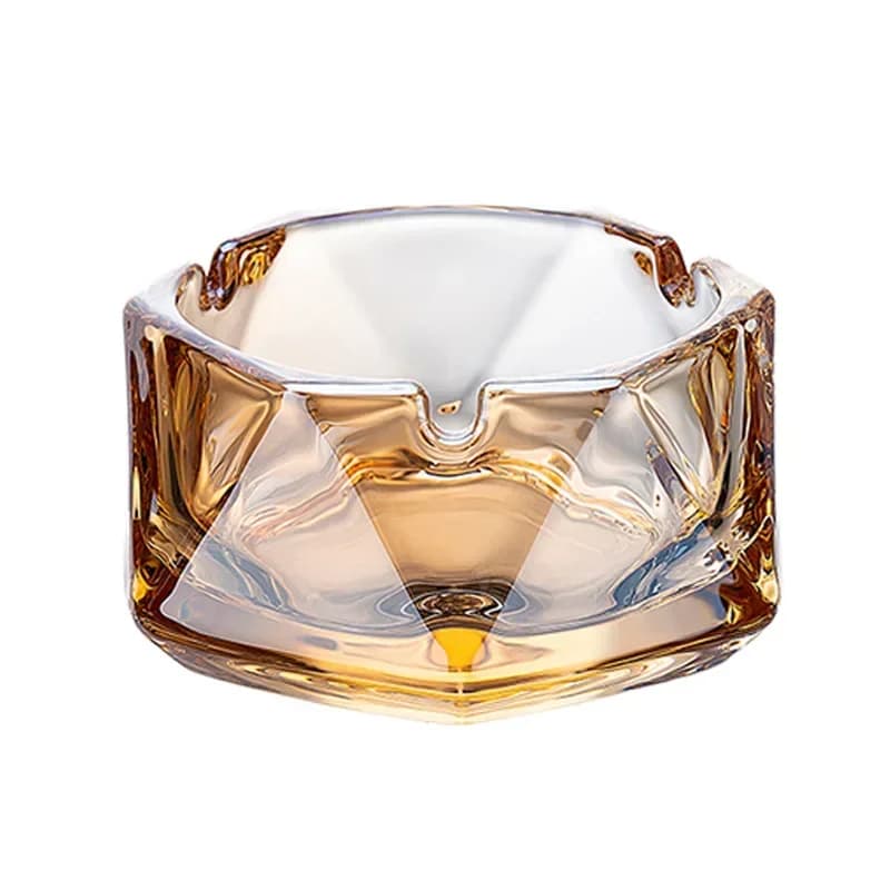 Large glass ashtray, household living room feeling commercial ashtray, high-end atmosphere and high-grade office