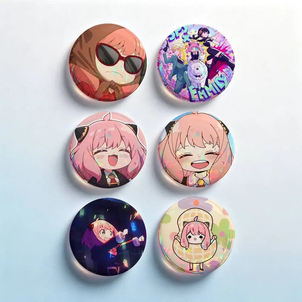 A-Anya 2 Pieces Set Badge Set Fashion Brooches for Women Men Backpack Accessory Bag Badge Jewelry Gift