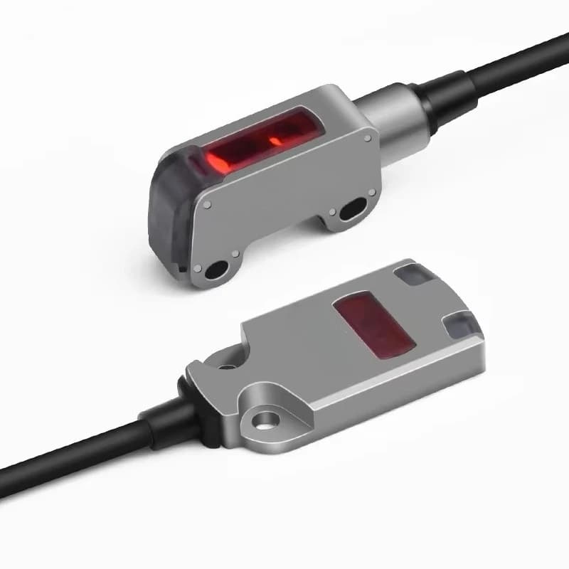The ultra-thins stainless steels infrareds opticals photoelectrics sensors switches on and off throughs a beams diffuseds