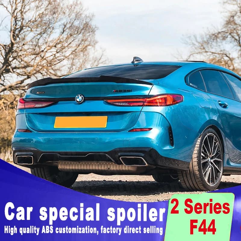 New Design for BMW 2 Series F44 Spoiler 2021 2022 2023 High Quality Spoiler Wing Lip Glossy Black Carbon Fiber Spoilers Body Kit