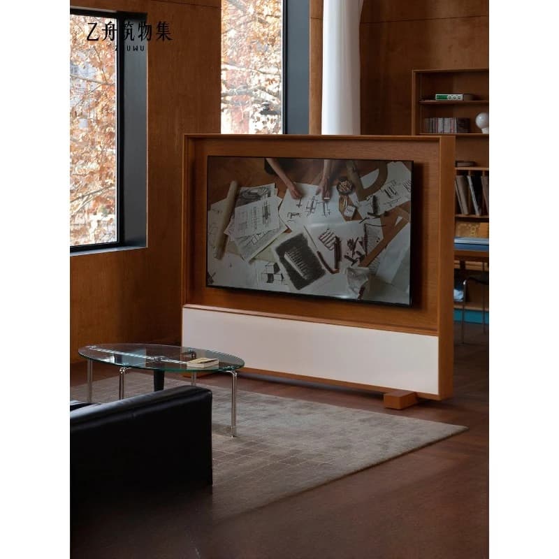 TV stand Nordic retro living room TV mobile bracket floor small apartment