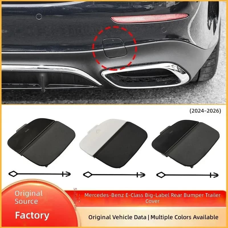 for Mercedes Benz E Class W214 Sports Rear Bumper Tow Hook Cover Trailer Hole Cap 2148856704
