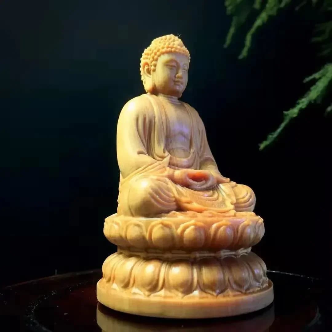 FX-18  fine carving Tathagata Buddha Sakyamuni ornament Dahi Tathagata wood crafts