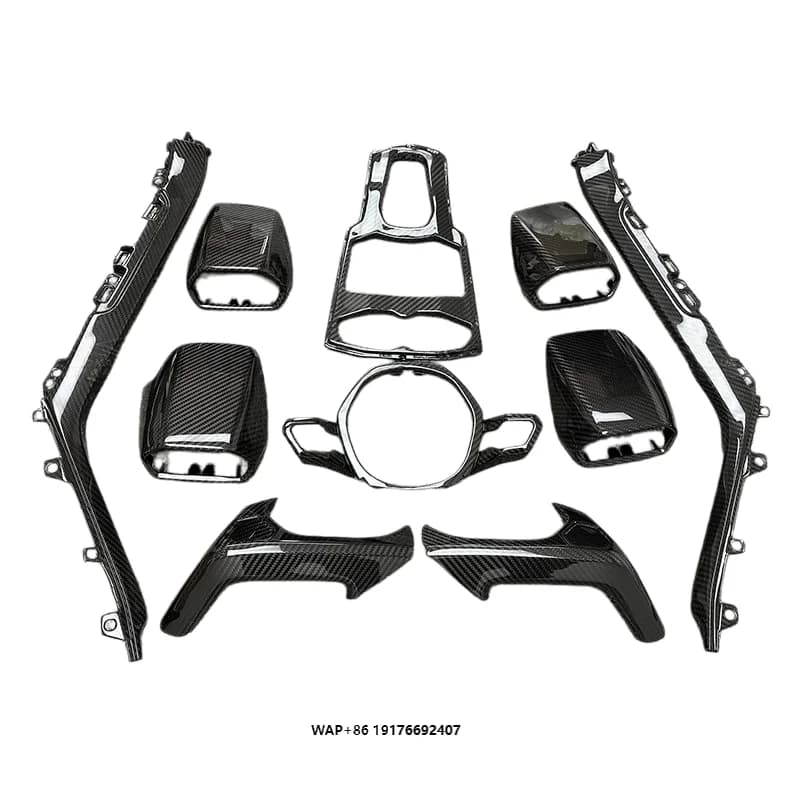 For Huracan LP580 2 LP610 Complete Dry Carbon Fiber Interior Decoration Assembly Racing Style Kit