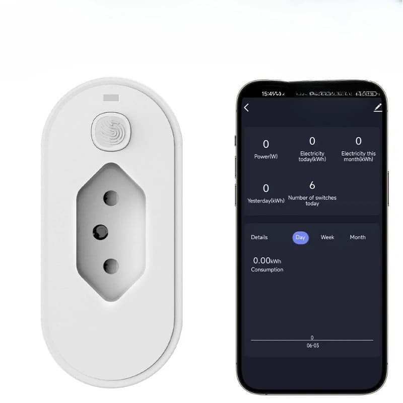 Smart socket WiFi metering 16A timing Cozylife