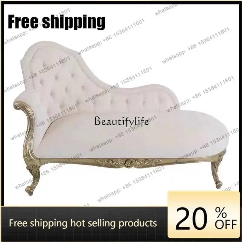 XX Concubine Chair American Neoclassical Beauty Couch European Concubine Fabric Reclining Chair
