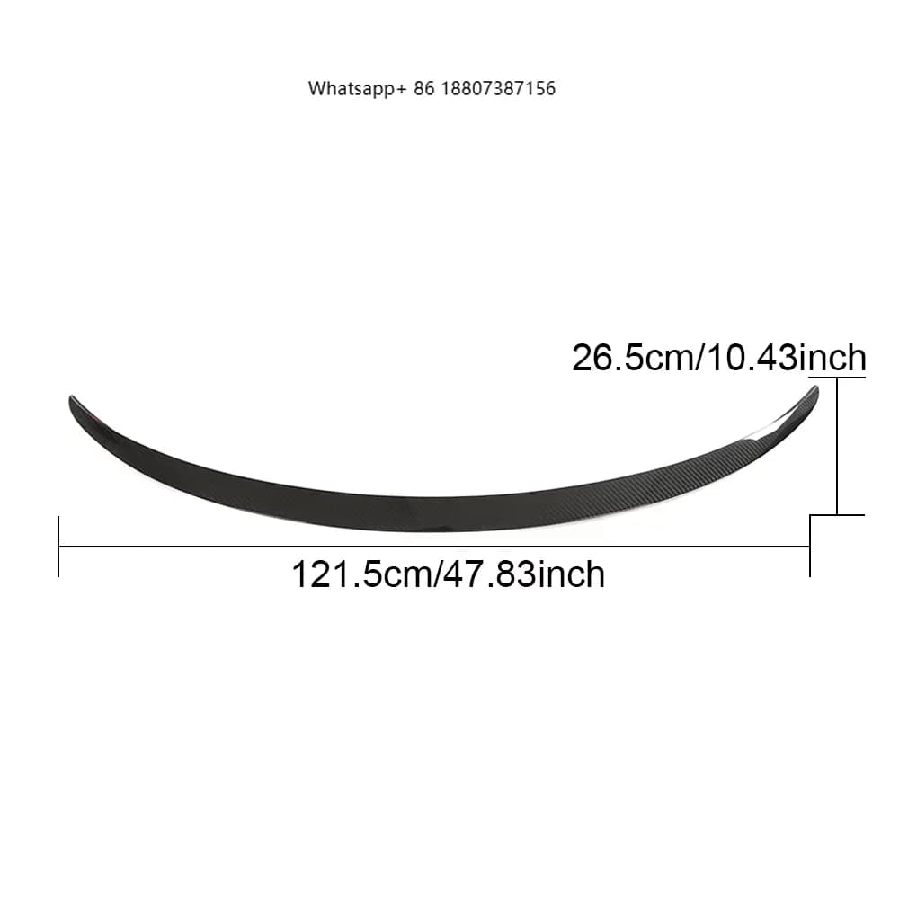 Dry Carbon Fiber Rear Trunk Spoiler forTesla Model 3 2019-23