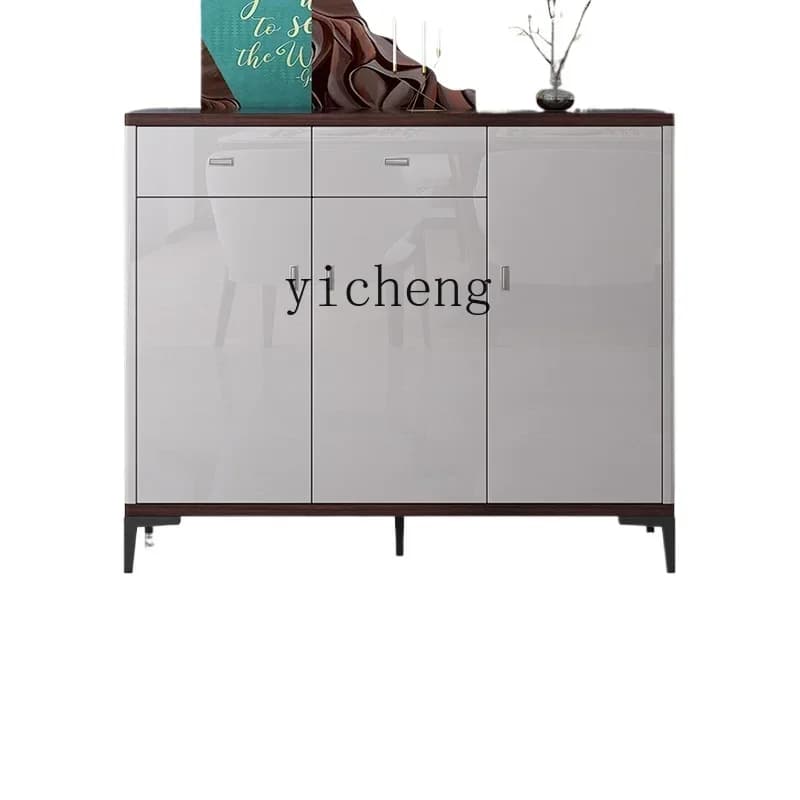 ZTQH entry shoe cabinet with shoe change stool combination household door seat stool integrated locker entering the door